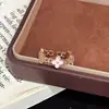 Estilo TikTok Luxo Leve Moda Simples Exquisito Micro-Incustado Zircônia Flor Pulseira Fresca Doce Floral Joia