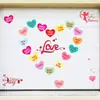 Pegatinas magnéticas reflectantes de venta caliente transfronterizas para el Día de San Valentín para coche, refrigerador, puerta de garaje, decoración de refrigerador con imán fuerte de panal de PVC