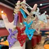 Novo best-seller transfronteiriço: chaveiro de argila com incrustações de diamantes, design de rena de Natal, acessório de Natal criativo, pingente de bolsa