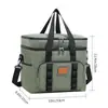 Bolsa Grande para Camping ao Ar Livre e Piquenique, Portátil, Espessada, com Folha de Alumínio, Bolsa Térmica Isolada, Bolsa para Conservação de Frutas, Bolsa para Gelo