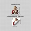 BRUP Calcomanía Decorativa Creativa de Dibujos Animados de Papá Noel para Asiento de Inodoro, Calcomanía de Pared Impermeable Autoadhesiva para Baño