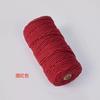 Cuerda de algodón de 4 mm con núcleo de color, cubierta para botella, cuerda tejida a mano, cordón de algodón, cuerda de tapiz, cuerda de algodón con núcleo de 4 mm