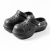 Pantuflas con Agujeros para Mujer de Interior para el Hogar de Tacón Alto con Suela Gruesa Estilo Crocs para Exteriores Versátiles de Moda para la Playa y la Costa Zapatos Frescos