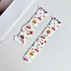 Ins lámina colorida estampado de cereza correa de silicona adecuada para Apple 10 S11 generación iWatch Ultra pulsera
