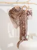 Novo Lenço de Seda com Estampa de Videira Lenço Longo Feminino Lenço Fino Xale de Proteção Solar Lenço de Cabeça Versátil Toalha de Praia Moda Transfronteiriço