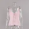 Novo Top Sexy de Decote V Primavera/Verão 2026 Camisola Versátil da Moda para o Trabalho com Acabamento em Renda Colete Modelador que Afina a Cintura