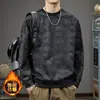 Suéter con Estampado Tie-Dye Lavado Nuevo de Otoño para Hombre Estilo Americano Moda Marca de Moda Camiseta de Rayas Raglán Mangas Largas Camisa Base Holgada