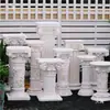 Ornamento Decorativo de Coluna Romana Europeia Jardim de Villa Pátio Stand de Exibição para Celebração de Casamento Vaso de Flores para Exterior Base para Suporte de Flores