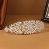 Joyería transfronteriza para novia, tocado de hojas de árbol de plata con diamantes de imitación coreanos, accesorios para el cabello de boda, accesorios para vestidos, accesorios.