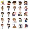 50 hojas/set sin repetición dibujos animados Detective Conan pegatinas para diario de mano cuaderno material autoadhesivo pegatinas