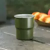Fornecimento de Comércio Exterior de Copos Degrau de Aço Inoxidável 304, Copos Portáteis Coloridos para Suco e Café, Copos Isolados de Camada Dupla para Uso Externo