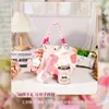 Set de Regalo de Aromaterapia Floral de Lujo Rosa, Caja de Regalo Personalizada para Enviar a Mejores Amigos, Clientes y Empleados, Regalo Navideño Práctico de Alta Gama