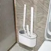 Escova de vaso sanitário escova doméstica 360 graus universal cabeça de escova dupla silicone montada na parede artefato de limpeza de vaso sanitário