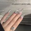 Rectangular de Ángulo Recto Apilado Joyería de Diamantes para Uñas Celebridad de Internet Super Brillante Bola de Diamante de Cristal Joyería de Diamantes Apilados para Uñas Decoración de Diamantes para Uñas