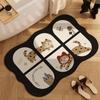Alfombra de Baño de Dibujos Animados de Tierra de Diatomeas para Puerta Absorbente para Pies de Secado Rápido Antideslizante Alfombra de Piso para el Hogar de Dibujos Animados de Tierra de Diatomeas Resistente a las Manchas