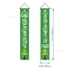 Temu Gran Venta Serie de Banderas Dobles Navideñas Impresión de Alta Definición Papá Noel Muñeco de Nieve Banderín Decorativo para Pasillo