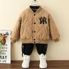 Chaqueta de Béisbol Acolchada de Algodón para Niños Otoño e Invierno 2026 Nueva Moda de Invierno para Niños Ropa de Abrigo Moderna para Bebés