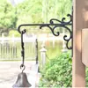 Ganchos de Pared de Hierro Fundido Transfronterizos Cestas Colgantes Decorativas Montados en Pared Vintage Desgastado Jardinería Exterior Jardín Artículos Varios Decoración del Hogar Estilo Europeo