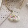 Gomas para el Cabello Lindas de Dibujos Animados Estilo Coreano para Niñas, Cuerdas de Tela Elásticas Altas para Cola de Caballo, Conejo, Pato y Elefante Accesorios para el Cabello