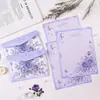 Set de Papel de Carta Mariposa Lunar Rosa Morada Estilo Ins Coreano de Alto Valor Mensajes Románticos para Cumpleaños Escritos a Mano Papel con Membrete