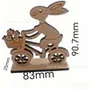 Estación Independiente Transfronteriza Nuevo Producto Osterhase Schubkarre Carretilla de Conejo de Pascua Carrito de Conejo de Pascua Regalo de Pascua