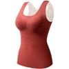 Nuevo Chaleco Cálido Ropa Interior Térmica de Seda para Mujer con Almohadilla en el Pecho Grueso Otoño e Invierno Top Base Interior Sujetador para Mujer