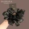 Moderna Elástica de Organza Estrellada con Pedrería, Elegante, Temperamento, Accesorio para el Cabello, Moño