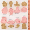 Mini Moldes para Galletas de Dibujos Animados Sanrio Hogareños Moldes de Sandía Estéreo 3D Corte a Presión Horneado de Fondant Hecho a Mano