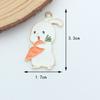 Fabricante de Accesorios de Pascua, Joyería Hecha a Mano de Conejito de Dibujos Animados de Gama Alta, Accesorios para Joyería DIY de Esmalte Transfronterizos