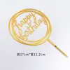 Inserts para Bolo de Aniversário de Celebridade da Internet em Acrílico Decoração Espelhada Refletiva Cartão em Inglês para o Dia das Mães