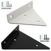 Piezas estampadas de acero inoxidable decoración del hogar código de ángulo recto de acero inoxidable tipo L Herrajes para muebles materiales de construcción accesorios protección de esquinas piezas de unión