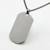 Collar de marca militar de acero de titanio de gran venta, cadena de suéter de acero inoxidable para parejas con letras del logotipo, colgante antipérdida para niños y ancianos