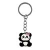Venda Direta de Fábrica Chaveiro de Panda de Desenho Animado Borracha Macia de PVC Toque de Alta Qualidade Pingente Instantâneo Chaveiro DIY Acessórios de Joias