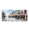 Venda Direta de Fábrica Mouse Pad Grande para Escritório Mouse Pad de Mesa com Vista Urbana de Anime Antiderrapante Impermeável Borda com Travamento de Precisão Mouse Pad