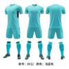 Nuevo traje de uniforme de fútbol para hombre y mujer de manga corta para competición y entrenamiento uniforme para estudiantes de primaria y secundaria uniforme de equipo deportivo de competición impresión