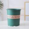 Novo vaso de flores de galão robusto de segunda geração, vaso de flores de plástico verde, rosa carnuda, vaso de flores de plástico de grande diâmetro, vaso de galão espesso