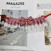 Gola falsa de renda com laço estilo coreano para pet, babador de renda, acessório xadrez para cachorro, babador para gato, cachecol para buldogue francês