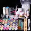 Herramientas Transfronterizas para Uñas aptas para Uñas Artísticas 42 Colores Brillo Polvo Tallado Polvo de Cristal apto para Kit de Uñas de Cristal para Fototerapia
