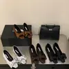 2026 Nuevos Zapatos de Tacón Alto de Punta Cuadrada Stiletto Elegantes Adelgazantes Moda Francesa Sexy Hermosos de Seda Individuales para Mujer