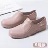 Botas de lluvia de exportación transfronteriza para mujer, suela fija, forradas de polar, ligeras, antideslizantes, a la moda para otoño e invierno, suela plana, forradas de polar, duraderas, adecuadas para lavar el coche y uso en la cocina