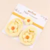 Conjunto de Faixa de Cabelo Antiderrapante para Bebê 0-1 Ano Flor de Lã Faixa de Nylon Meias para Criança Pequena Acessórios de Cabelo para Bebê Adorno de Cabeça