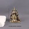 Estatua de Diosa Zorro de Nueve Colas de Latón Adorno de Escritorio Diosa Qingqiu Decoración de Entrada Artesanía Decoración Artística