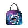 Bolsa de almuerzo de puntada, de tela Oxford, con dibujos animados, para conservar el calor, de aluminio, para picnic, portátil