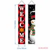2026 Nuevo Pareado Navideño Fiesta Papá Noel Árbol de Navidad Decoración Colgante de Puerta Arreglo de Escena Bandera Colgante Exterior