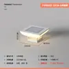 Luminária de Cabeça Solar para Coluna em Aço Inoxidável, Lâmpada de Jardim à Prova d'Água para Exterior, Lâmpada Elétrica para Coluna de Portão de Vila de Jardim, Lâmpada de Cerca