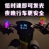 Coche eléctrico motocicleta energía eólica aeronave pequeña energía eólica luz LED emisora de luz adornos para coche de aeronave pequeña