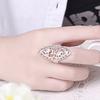 Yihua Europa y Estados Unidos el más vendido deseo Amazon joyería anillo hueco de plata anillo de patrón de moda exagerado venta al por mayor