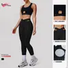 Conjunto de Calça Esportiva com Estampa de Bolinhas Transfronteiriça, Sutiã Shockproof com Costas nadador, Roupa de Yoga, Conjunto de Treino de Alta Elasticidade para Mulheres