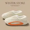 Nuevos Zapatos de Algodón con Suela Gruesa Otoño/Invierno 2026 para Hombre Uso Diario Casual al Aire Libre Pantuflas Impermeables y Cálidas para Mujer Antideslizantes Resistentes al Desgaste