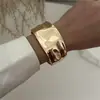 Pulsera Geométrica Exagerada con Cortes Personalizados Transfronteriza Europea y Americana Moda Industria Pesada Diseño de Nicho Aleación Fotosensible Pulsera